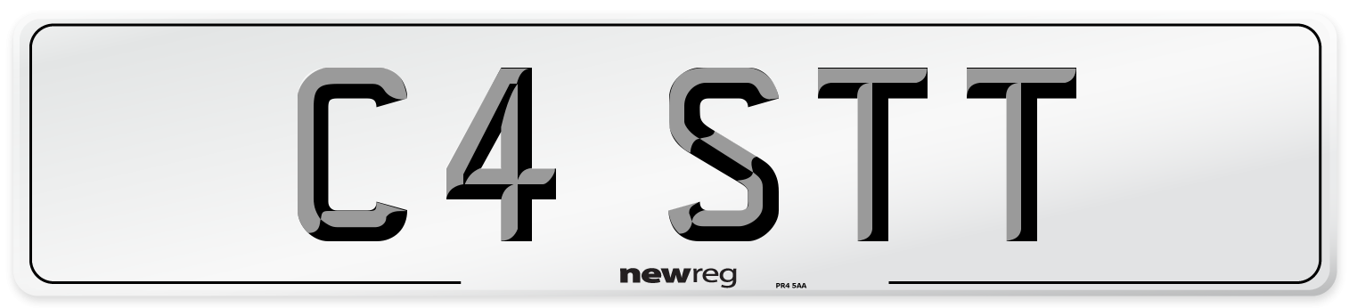C4 STT Number Plate from New Reg